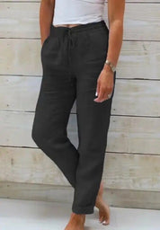 Dames Losse Broek Elastische Taille Soepele Val Casual - Blauw / Zwart / Grijs - Maelen