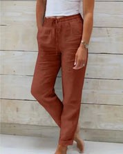Dames Losse Broek Elastische Taille Soepele Val Casual - Blauw / Zwart / Grijs - Maelen