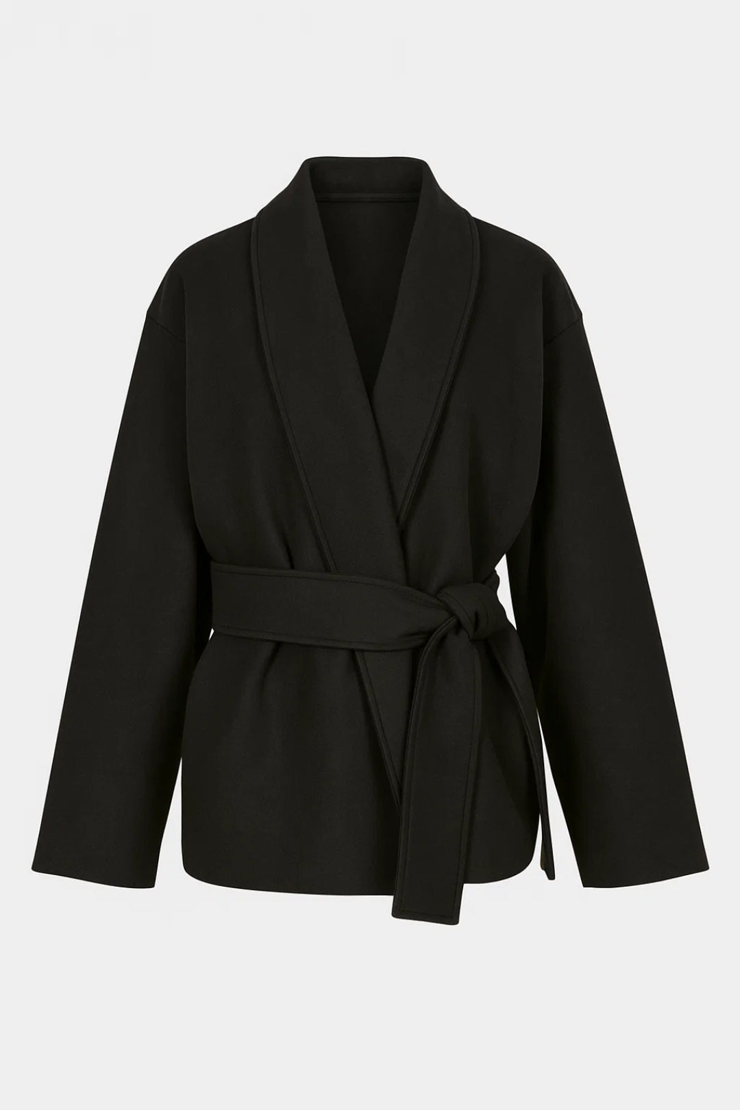 Dames Wikkeljas Oversized Tailleband Zachte Stof - Donkerbruin / Grijs / Zwart - Maelen