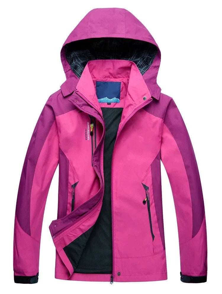 Mara Outdoor Jas | Dames functionele jas met afneembare capuchon en ritssluiting