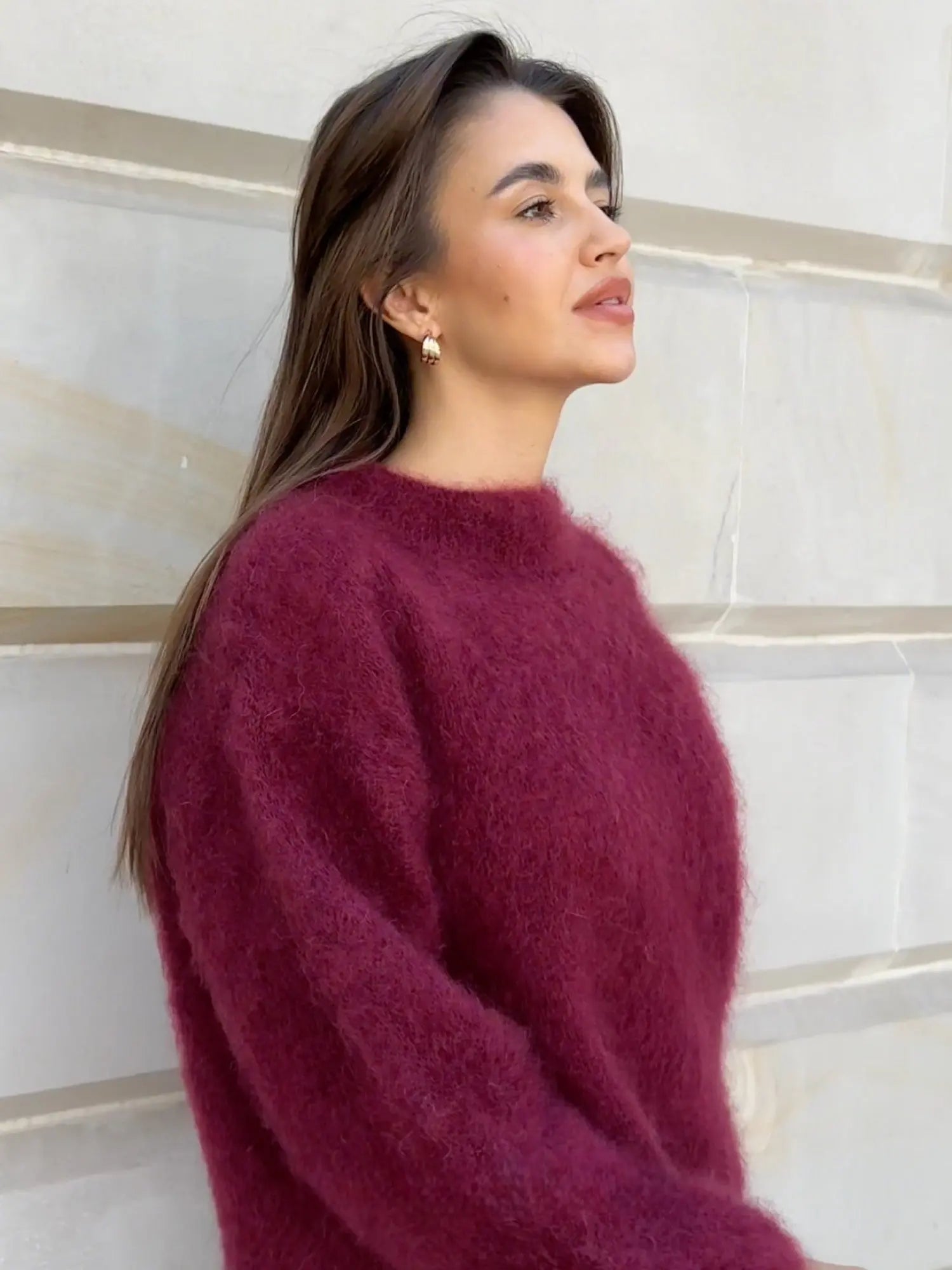 Livia Mohair trui dames – zachte lichte pullover met luxe pasvorm voor elk seizoen