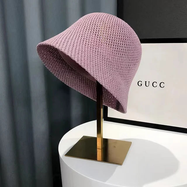 Dahlia Zonnehoed | Elegante Opvouwbare Zonnehoed met Brede Rand en Japanse Stijl