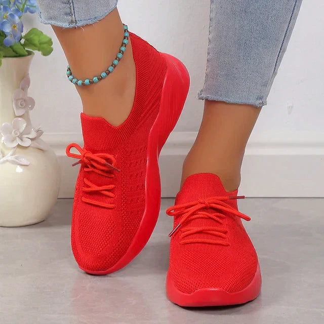 Alina Sneakers | Dames Sneakers met Ademend Mesh en Comfortabele Platformzool