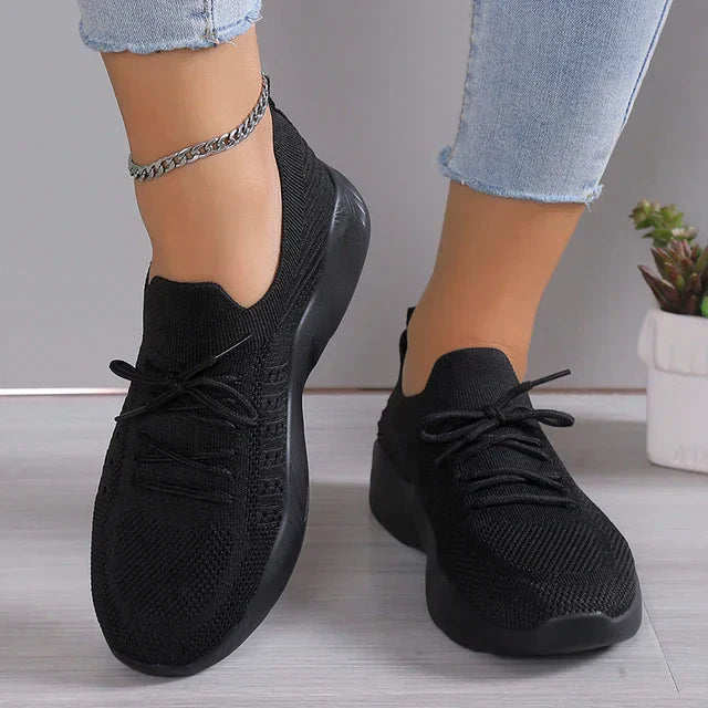 Alina Sneakers | Dames Sneakers met Ademend Mesh en Comfortabele Platformzool
