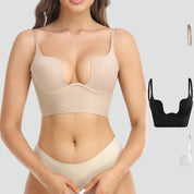 Zelfdragende Push-up Beha Dames voor Open Rug met Verstelbare Bandjes, Onzichtbaar onder Kleding - Lingerie Essentials