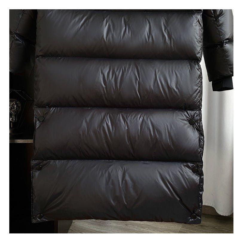 Heren Lange Winter Hooded Puffer Windjack Geïsoleerde Dikker Capuchon Heren Lange Winter Hooded Puffer Windjack Geïsoleerde Dikker Capuchon