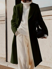 Isabella Lange trenchcoat dames – elegante kasjmier jas voor herfst en winter