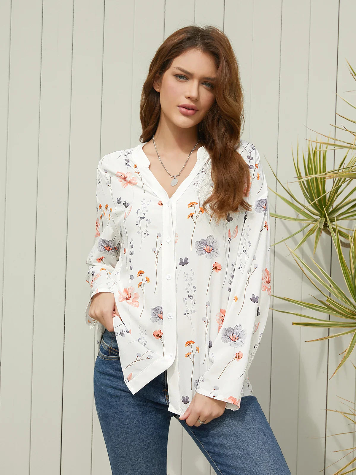 Carina Blouse | Casual Damesblouse met Comfortabele Pasvorm en Verfijnde Details