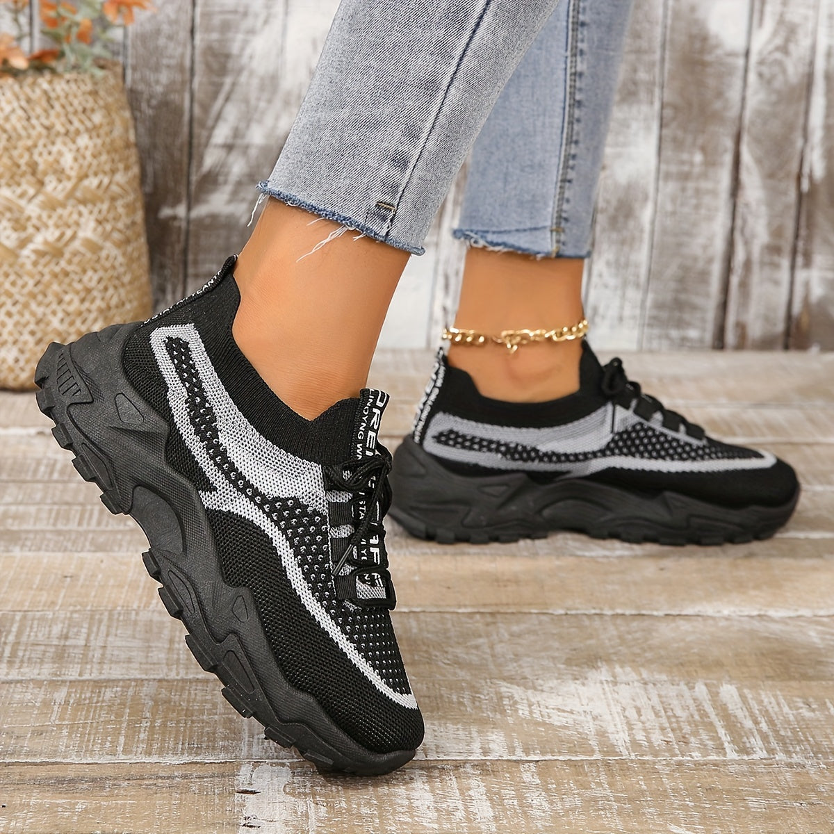 Siena Sneakers | Lichtgewicht Dames Sneakers met Ademend Mesh en Verhoogde Zool