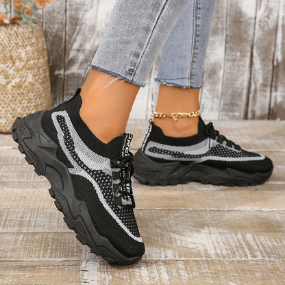 Siena Sneakers | Lichtgewicht Dames Sneakers met Ademend Mesh en Verhoogde Zool