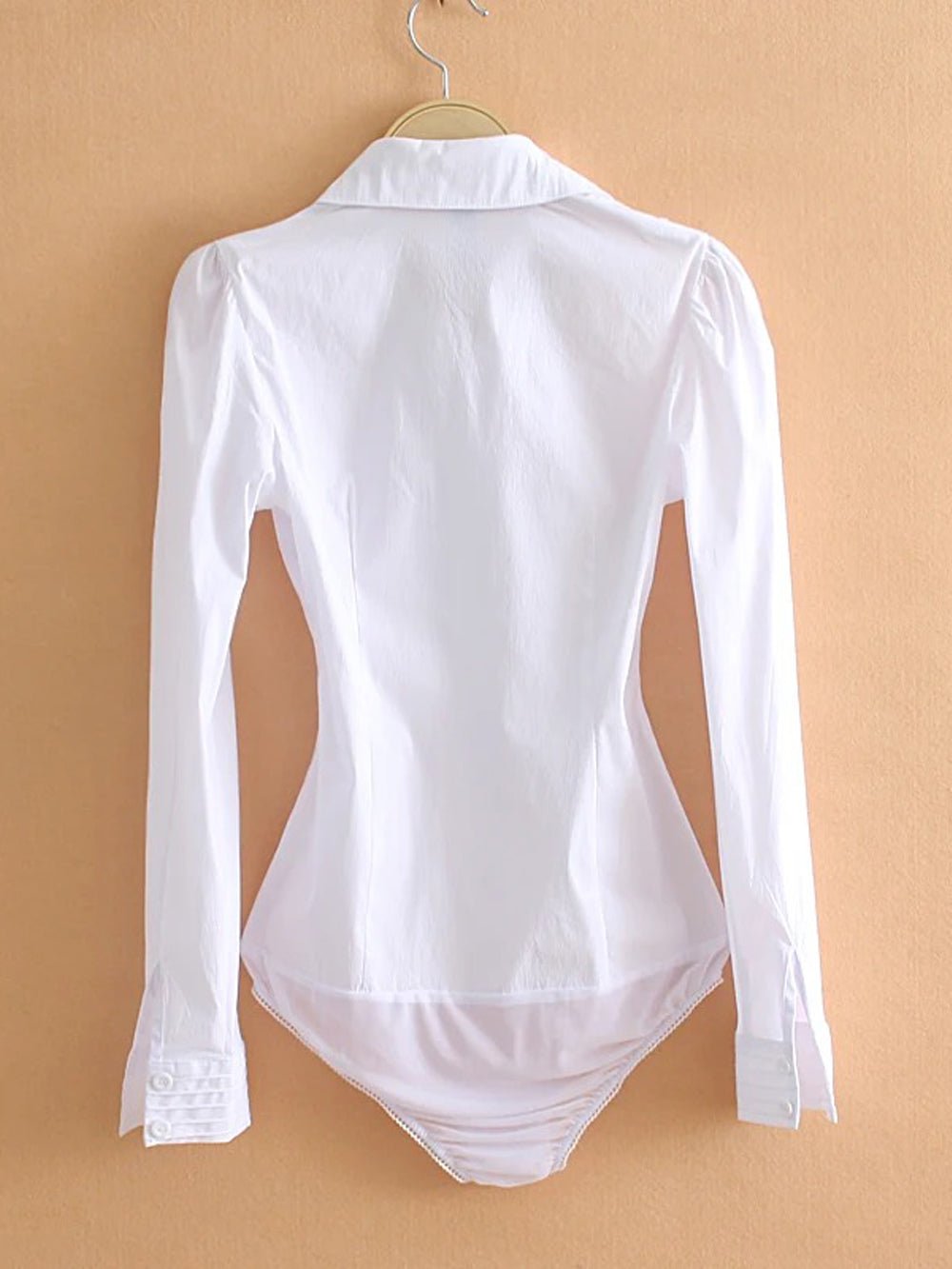 Getailleerde Katoenen Body Blouse voor Dames - Giuliana Moretti