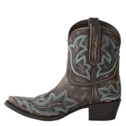 Bianca dames cowboylaarzen – leren western boots met borduursel
