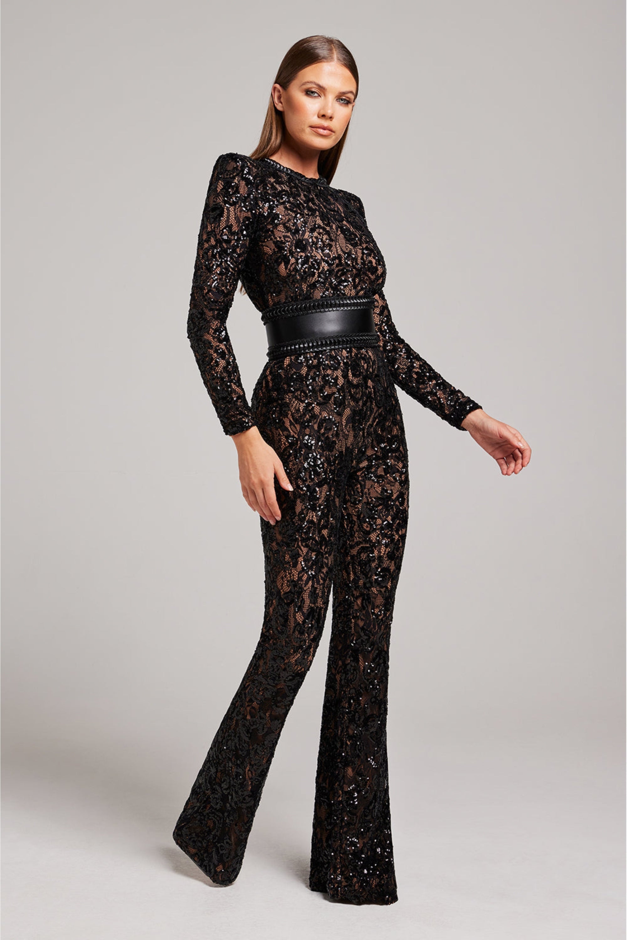 Jumpsuit dames - Verfijnd Ontwerp met Kant Details - Juliana Olivia