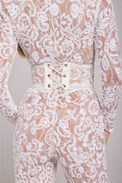 Jumpsuit dames - Verfijnd Ontwerp met Kant Details - Juliana Olivia