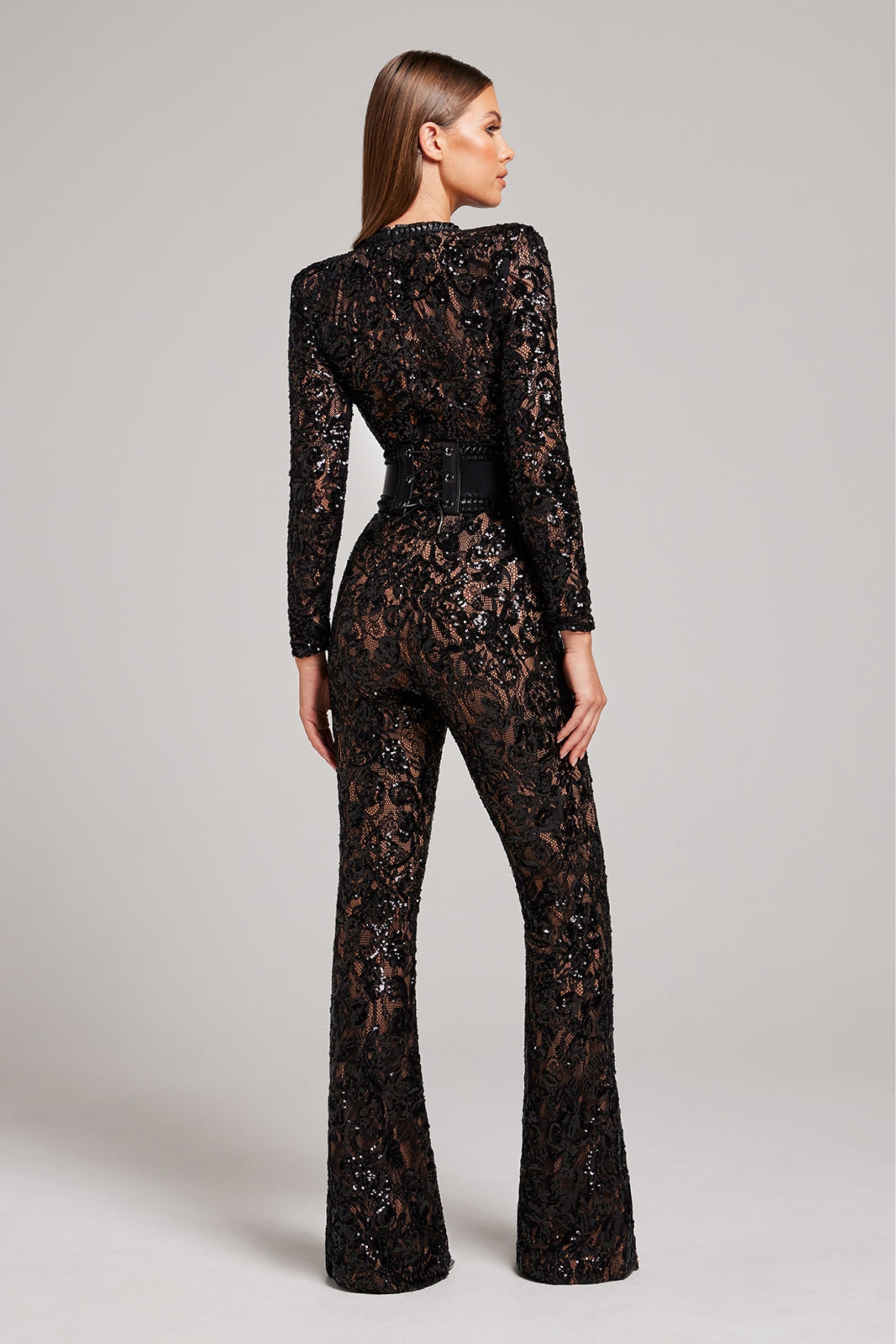Jumpsuit dames - Verfijnd Ontwerp met Kant Details - Juliana Olivia