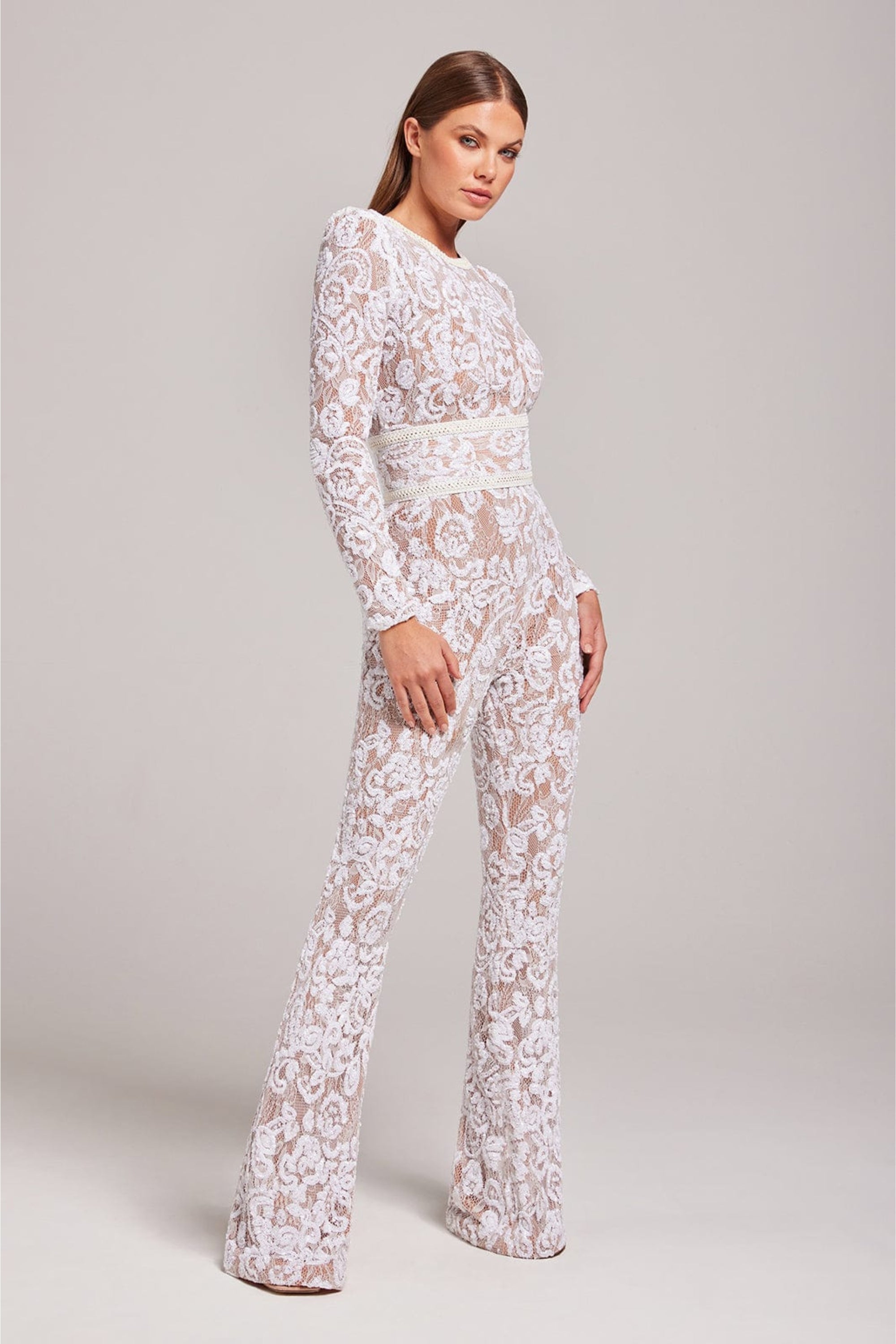 Jumpsuit dames - Verfijnd Ontwerp met Kant Details - Juliana Olivia