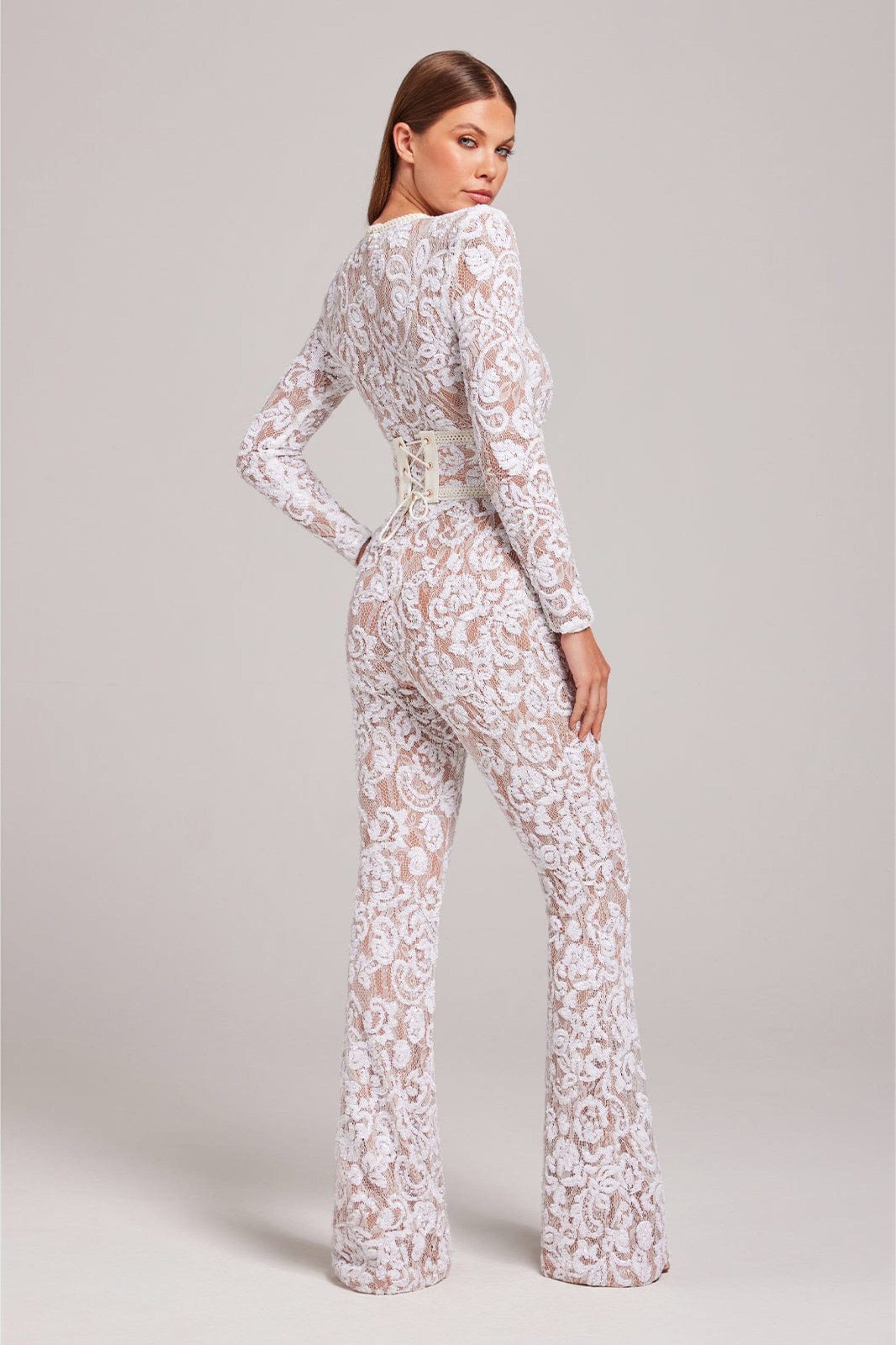 Jumpsuit dames - Verfijnd Ontwerp met Kant Details - Juliana Olivia
