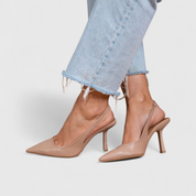 Dames Orthopedische Hakken met Puntige Neus, Slanke Stilettohak en Comfortabele Pasvorm - Zwart/Beige/Bruin