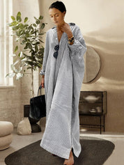 Adriana Jurk | Casual Zomerjurk met Strepenprint en Losse Pasvorm