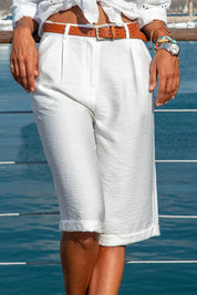 Arlara Shorts | Klassieke Zomershort dames tot op de Knie met rechte pijpen