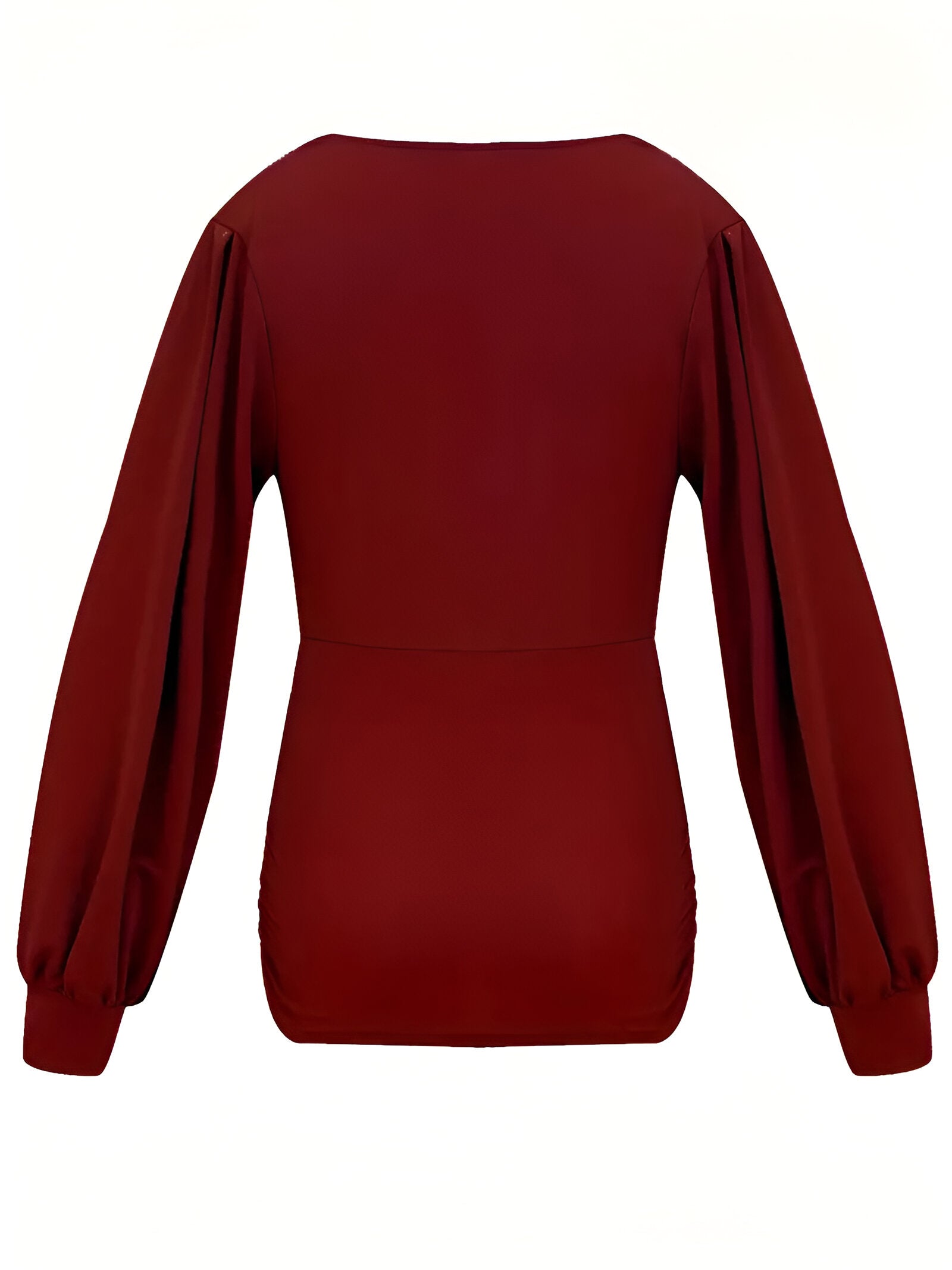 Caylee Top | Elegante Damestop met lange Lantaarnmouwen en Lage Taille