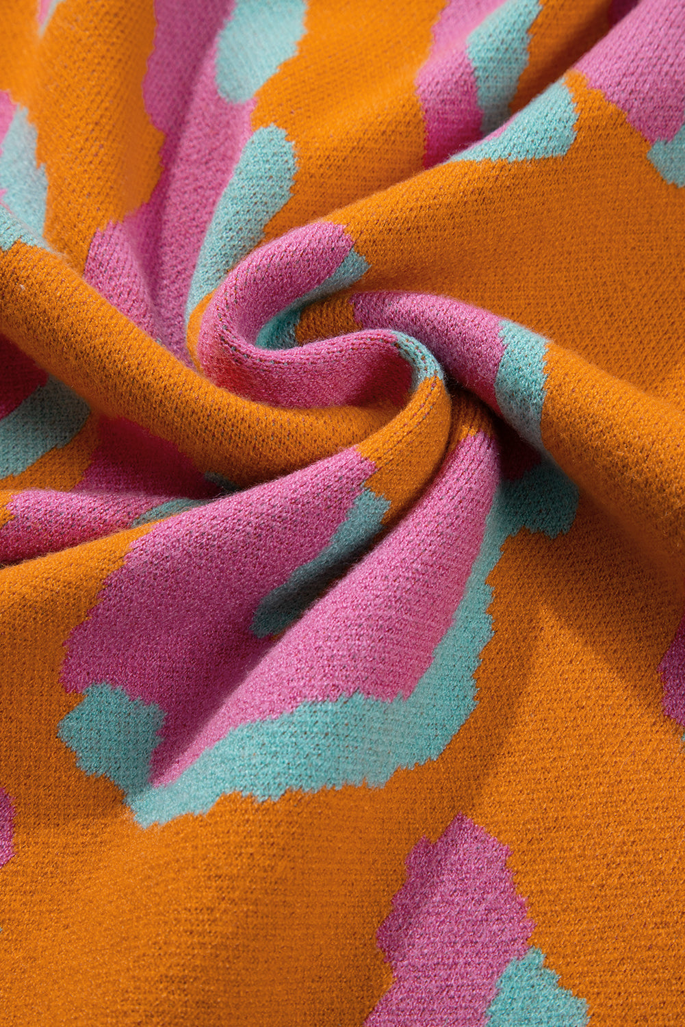 Luna Trui | Levendige Luipaardprint Colorblock Trui voor dames