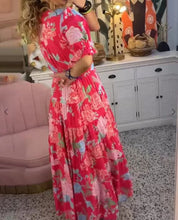 Ahvi Jurk | Elegante Lange Jurk met V-Hals en Tijdloos Ontwerp