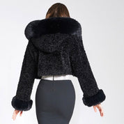 Aurora Jas | Cropped Faux Fur Jas met Luxe Look en Ultiem Comfort
