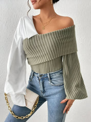Berlinn Top | One-Shoulder Top van Zachte Gebreide Stof