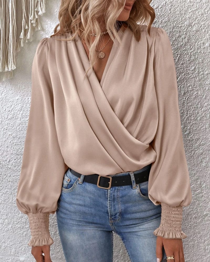Belinda | Elegante Blouse met Lampionmouwen