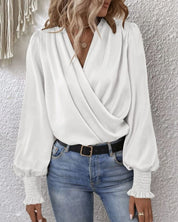 Belinda | Elegante Blouse met Lampionmouwen