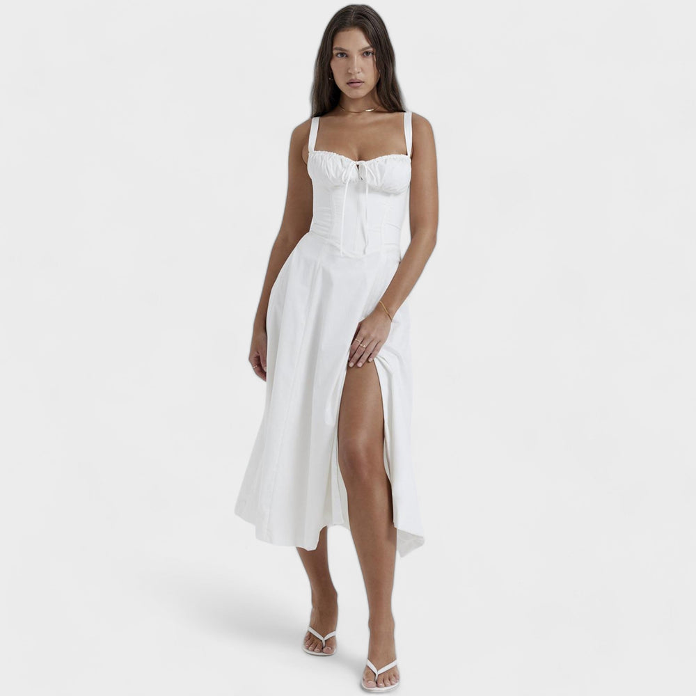 Berra | Korset Jurk met Bloemenprint en Elegante Pasvorm