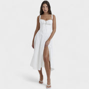 Berra | Korset Jurk met Bloemenprint en Elegante Pasvorm