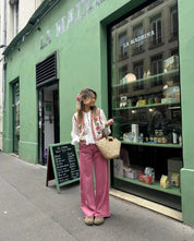 Bibi’s Wildflower Gilet™ | Zomers Gilet met Bloemenmotief in Crèmewit