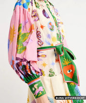 Alessia Jurk | Italiaanse Maxi Jurk met Elegante Pasvorm en Ademend Design