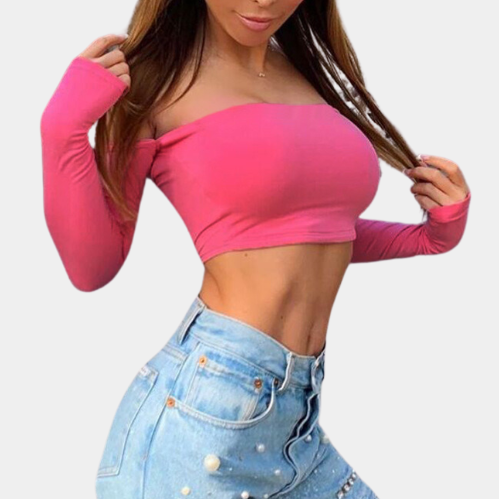 Birgitte | Off-Shoulder Top – Vrouwelijke Elegantie met een Luchtige Touch