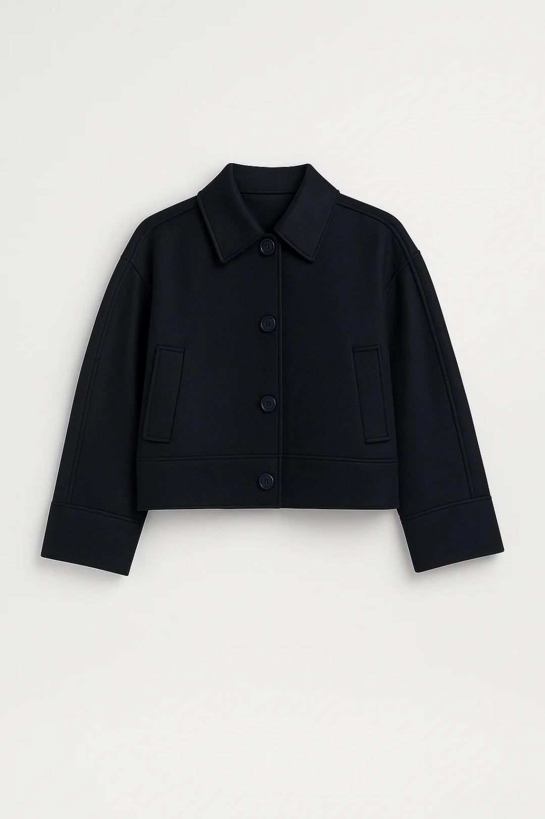 Dames Korte Jas Minimalistisch Strakke Snit Tijdloos - Zwart / Beige / Groen - Maelen