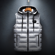 Hugo Bodywarmer | Gewatteerde Heren Bodywarmer met Capuchon en Winddichte Afwerking