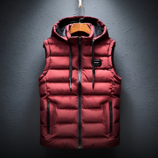 Hugo Bodywarmer | Gewatteerde Heren Bodywarmer met Capuchon en Winddichte Afwerking