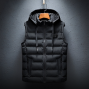 Hugo Bodywarmer | Gewatteerde Heren Bodywarmer met Capuchon en Winddichte Afwerking