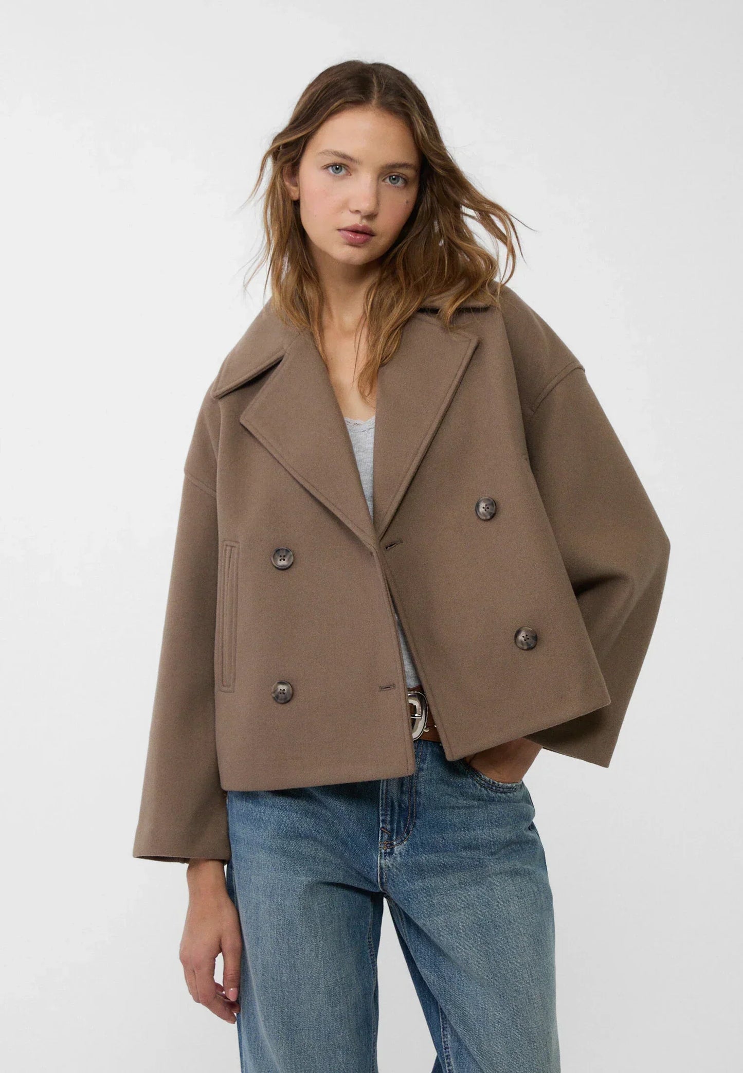 Giovanna Jack | Korte Dames Jas met Dubbele Rij Knopen en Tijdloos Design
