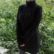 Brianna Coltrui | Kabelgebreide Turtleneck Trui met Tijdloze Elegantietwist