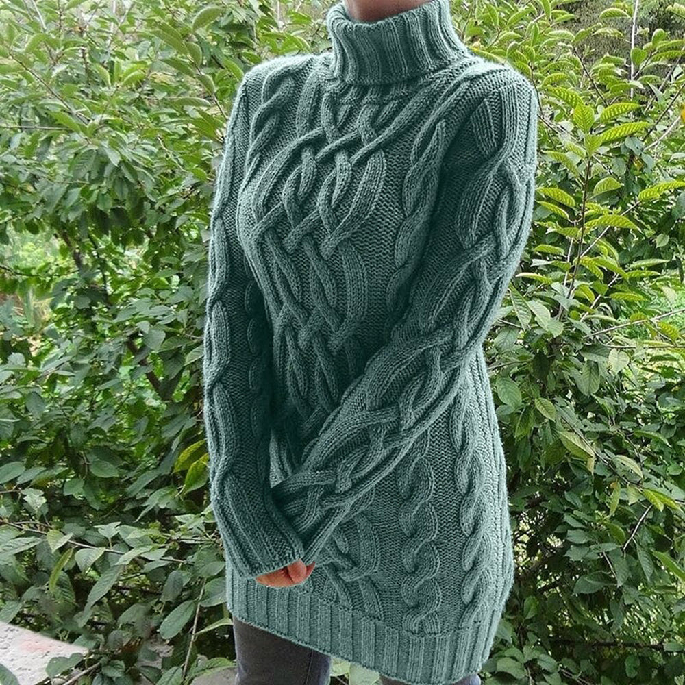 Brianna Coltrui | Kabelgebreide Turtleneck Trui met Tijdloze Elegantietwist