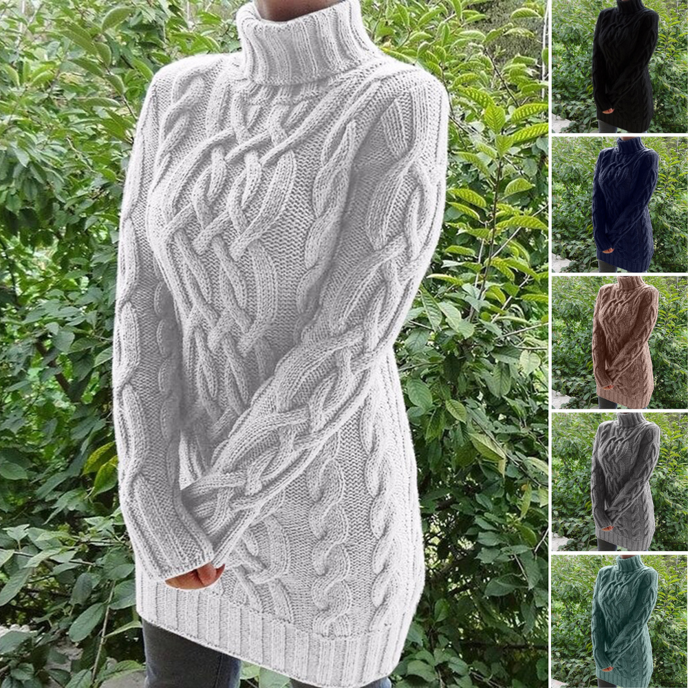 Brianna Coltrui | Kabelgebreide Turtleneck Trui met Tijdloze Elegantietwist