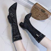 Daisy™ Denim Laarzen | Trendy Denim Statement Boots met Comfortabele Pasvorm