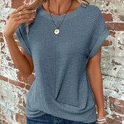 Abbie Top | Casual Korte Mouw Top met Ontspannen Pasvorm en Veelzijdig Design