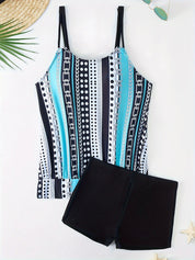 Mae Tankini | Tankini met strepen en stippenprint voor dames