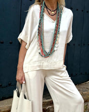 Vittoria Set | Elegante Damescombinatie van Blouse en Broek met Luxe Comfort