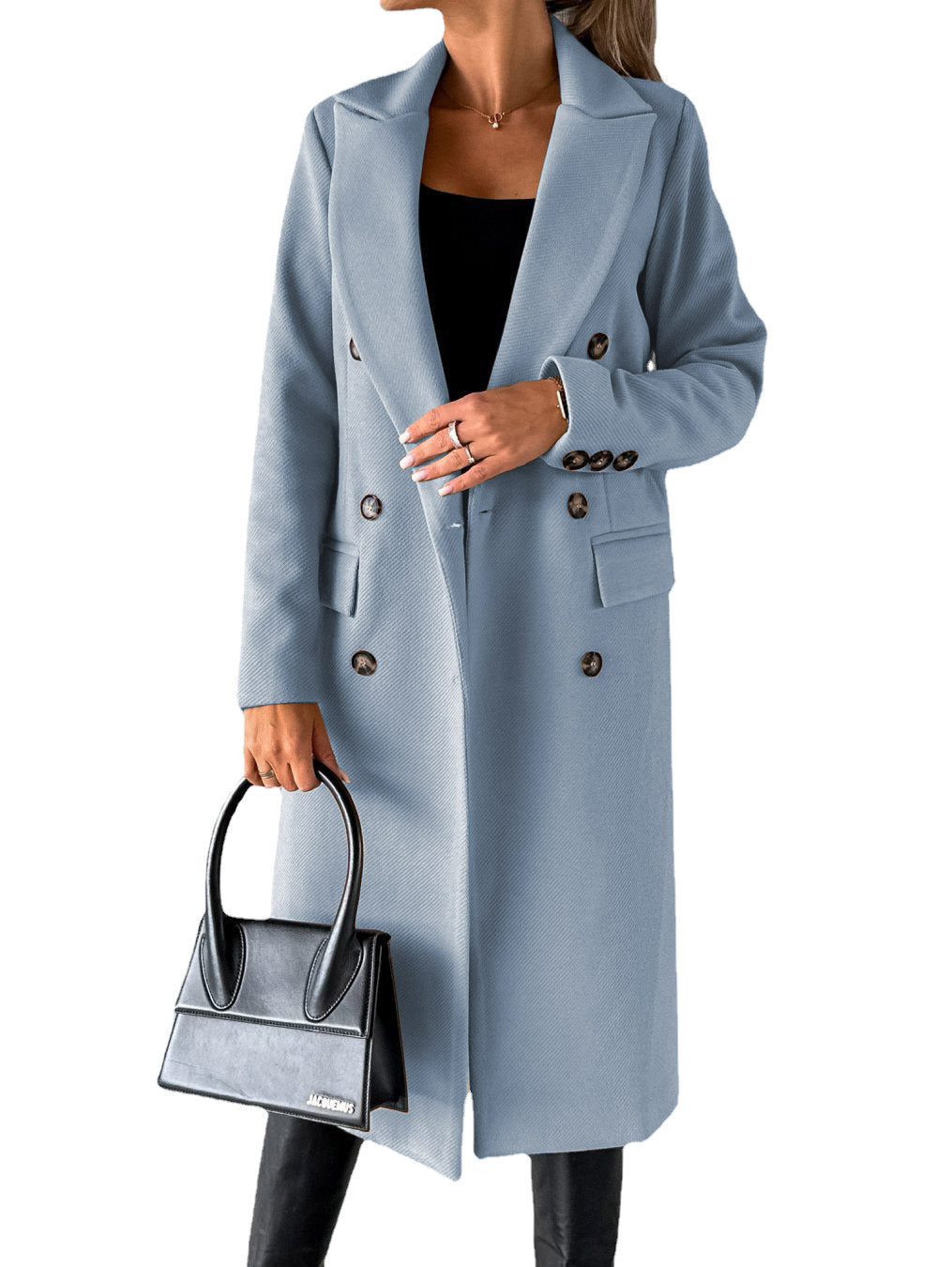 Aeris™ Winter Trenchcoat | Warme Damesjas met Reverskraag in Klassiek Design