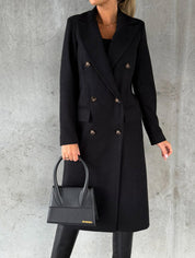 Aeris™ Winter Trenchcoat | Warme Damesjas met Reverskraag in Klassiek Design